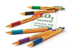 Kugelschreiber Druck-Kugelschreiber pointball, 4er Set - blau, schwarz, rot, grün*STABILO New