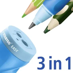 STABILO Küche & Esszimmer*Spitzer Dosen-Spitzer für Linkshänder EASYsharpener, 3 in 1, petrol