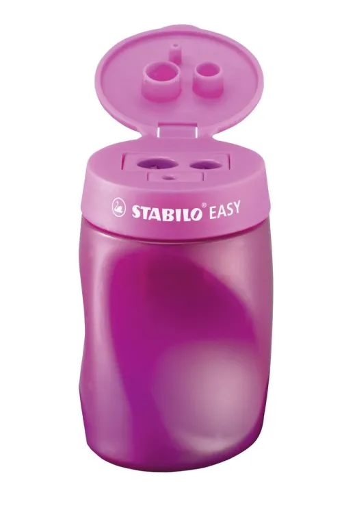 STABILO Küche & Esszimmer-Spitzer Dosen-Spitzer für Linkshänder EASYsharpener , 3 in 1, pink