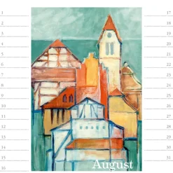 Stadler Kalender Immerwährender Kalender*StadtArt Bodensee. Immerwährender Geburtstags- und Tischkalender