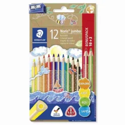 Buntstifte Noris jumbo 128, 10+2 und 1 Spitzer*STAEDTLER Discount