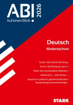 STARK Deutsch - Abi - Auf einen Blick! 2026 Niedersachsen*Stark Verlag GmbH New