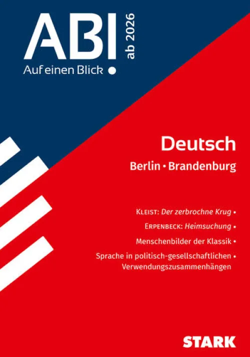 Stark Verlag GmbH Abi Trainer·Deutsch|Quali Trainer·Abi Trainer-STARK Deutsch - Abi - Auf einen Blick! 2026 Berlin/Brandenburg