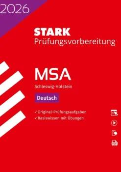 STARK Deutsch - MSA 2026 Schleswig-Holstein - Prüfungsvorbereitung*Stark Verlag GmbH Outlet