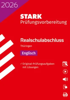 Stark Verlag GmbH Mittlere Reife·Fremdsprachen-STARK Englisch - Realschulabschluss 2026 Thüringen - Prüfungsvorbereitung