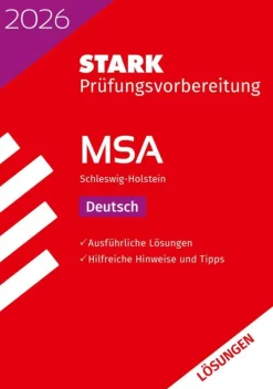 STARK Lösungen zu Deutsch - MSA 2026 Schleswig-Holstein - Prüfungsvorbereitung*Stark Verlag GmbH Hot