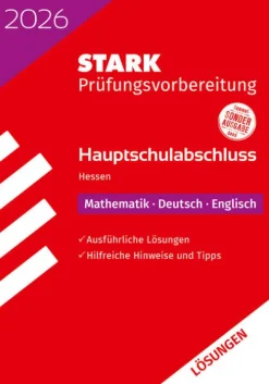 STARK Lösungen zu Mathematik, Deutsch, Englisch - Hauptschulabschluss 2026 Hessen - Prüfungsvorbereitung*Stark Verlag GmbH