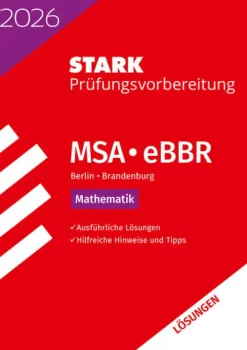 Stark Verlag GmbH Mittlere Reife·Mathematik|Quali Trainer·Mittlere Reife-STARK Lösungen zu Mathematik - MSA/eBBR 2026 Berlin/Brandenburg - Prüfungsvorbereitung