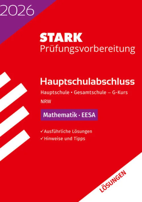 Stark Verlag GmbH Abi Trainer·Mathematik|Quali Trainer·Quali Trainer-STARK Lösungen zu Mathematik G-Kurs - Hauptschulabschluss (EESA) 2026 NRW - Prüfungsvorbereitung