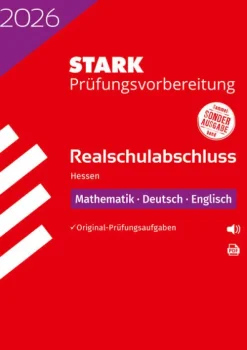 Stark Verlag GmbH Abi Trainer·Fremdsprachen|Abi Trainer·Deutsch*STARK Mathematik, Deutsch, Englisch - Realschulabschluss 2026 Hessen - Prüfungsvorbereitung
