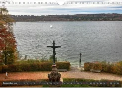 Calvendo Wandkalender*Starnberger See - Auf den Spuren von Ludwig II. und Sisi (Wandkalender 2026 DIN A4 quer), Monatskalender