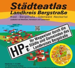 MeKi Landkarten GmbH Karten & Atlanten-Städteatlas Landkreis Bergstraße 1:13.000