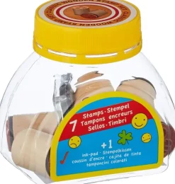 Gollnest & Kiesel GmbH & Stempel & -Kissen-Stempel Kleeblatt, Smile, ...(7 Stempel), Motivationsstempel