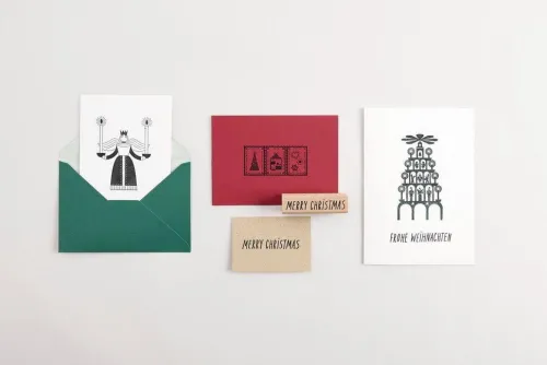 Rico Design GmbH & Co.KG Stempel & -Kissen-Stempel Weihnachtspyramide FSC 100%