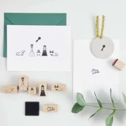 Rico Design GmbH & Co.KG Stempel & -Kissen-Stempelset Christmas Rocks!, Holy Family FSC 100%