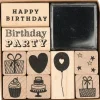 Rico Design GmbH & Co.KG Stempel & -Kissen-STEMPELSET GEBURTSTAG