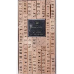 Rico Design GmbH & Co.KG Stempel & -Kissen-Stempelset Merry Christmas, Typewriter FSC 100%, 26 Stempel