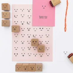 Rico Design GmbH & Co.KG Stempel & -Kissen-STEMPELSET, SMILE