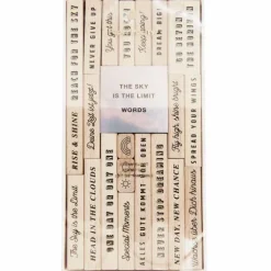 Rico Design GmbH & Co.KG Stempel & -Kissen*Stempelset Typo, The Sky is the Limit FSC 100%, 22 Stempel