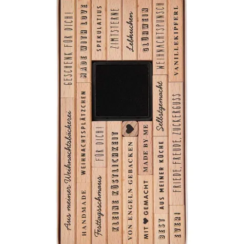 Rico Design GmbH & Co.KG Stempel & -Kissen*Stempelset Weihnachtsbäckerei FSC 100% 23 Stk