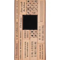 Rico Design GmbH & Co.KG Stempel & -Kissen-Stempelset Weihnachtslieder FSC 100% 27 Stk