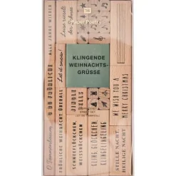 Rico Design GmbH & Co.KG Stempel & -Kissen-Stempelset Weihnachtslieder FSC 100% 27 Stk