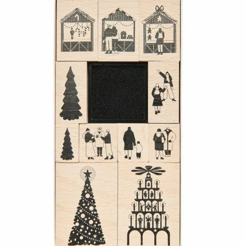 Stempelset Weihnachtsmarkt FSC 100%*Rico Design GmbH & Co.KG