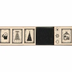 Rico Design GmbH & Co.KG Stempel & -Kissen-Stempelset Weihnachtspost FSC 100%