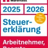 Steuererklärung 2025/2026 - Arbeitnehmer, Beamte - Steuerratgeber für die Einkommensteuer mit Steuertipps, für Anfänger geeignet*Stiftung Warentest Online