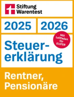 Stiftung Warentest Geld & Finanzen|Jura*Steuererklärung 2025/2026 - Rentner, Pensionäre