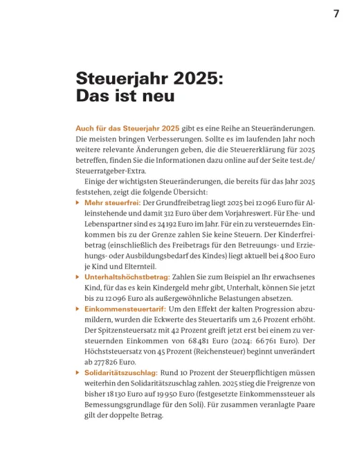 Stiftung Warentest Geld & Finanzen|Jura*Steuererklärung 2025/2026 - Rentner, Pensionäre