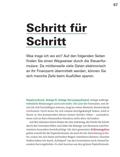 Stiftung Warentest Geld & Finanzen|Jura*Steuererklärung 2025/2026 - Rentner, Pensionäre