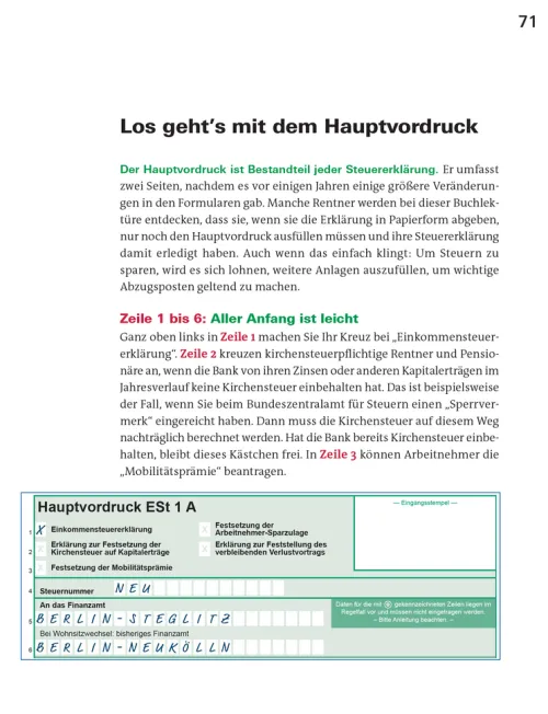 Stiftung Warentest Geld & Finanzen|Jura*Steuererklärung 2025/2026 - Rentner, Pensionäre