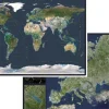 Stiefel Schreibtischunterlagen*Die Erde. Satellitenbild Europa, DUO-Schreibunterlage. Satellitenbild Europa, DUO-Schreibunterlage