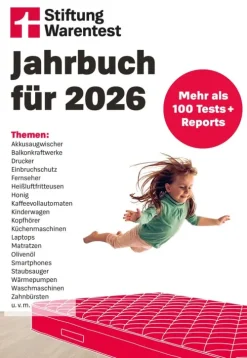 Stiftung Warentest Geld & Finanzen*Jahrbuch 2026 - Der Ratgeber für die besten Produkte und die optimale Kaufentscheidung, Überblick über zahlreiche Produkte mit ehrlichen Bewertungen