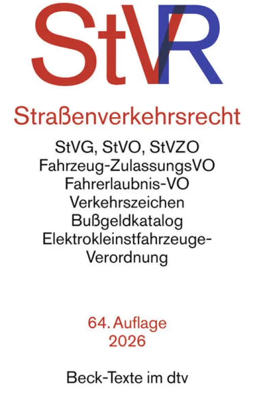 dtv Verlagsgesellschaft Jura-Straßenverkehrsrecht. StVR