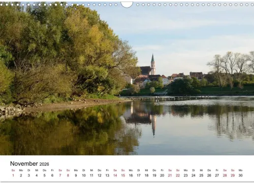 Calvendo Wandkalender-Straubing, liebenswerte Stadt im Gäuboden (Wandkalender 2026 DIN A3 quer), Monatskalender