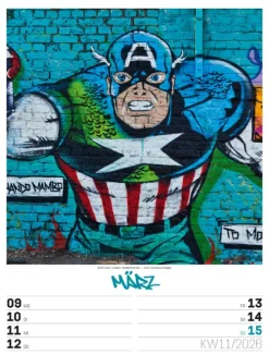 Ackermann Kunstverlag Wochenkalender-Street Art Wochenplaner Kalender 2026