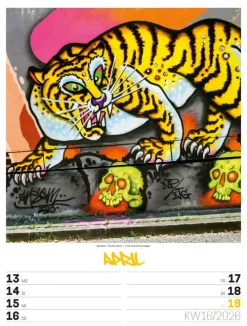 Ackermann Kunstverlag Wochenkalender-Street Art Wochenplaner Kalender 2026