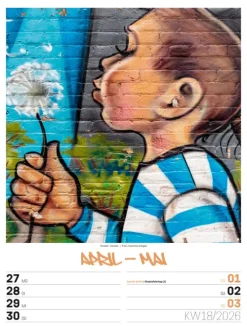Ackermann Kunstverlag Wochenkalender-Street Art Wochenplaner Kalender 2026