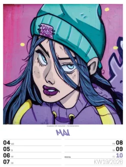 Ackermann Kunstverlag Wochenkalender-Street Art Wochenplaner Kalender 2026