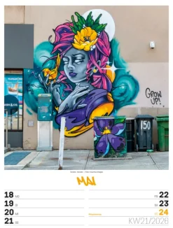 Ackermann Kunstverlag Wochenkalender-Street Art Wochenplaner Kalender 2026