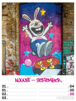 Ackermann Kunstverlag Wochenkalender-Street Art Wochenplaner Kalender 2026