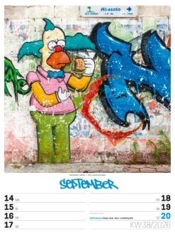 Ackermann Kunstverlag Wochenkalender-Street Art Wochenplaner Kalender 2026