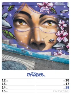 Ackermann Kunstverlag Wochenkalender-Street Art Wochenplaner Kalender 2026