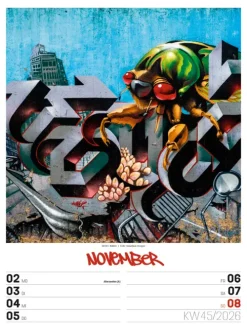 Ackermann Kunstverlag Wochenkalender-Street Art Wochenplaner Kalender 2026