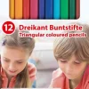 Stylex Buntstifte-Buntstifte, Dreikant, 12 Stück