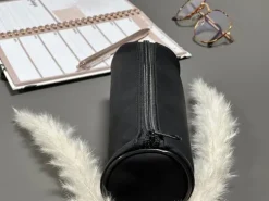 Stylex Federtaschen*Faulenzer, schwarz, Veloursoptik