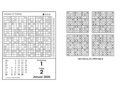Bassermann, Edition Abreiß-Kalender-Sudokukalender 2026. Der beliebte Abreißkalender mit 800 Zahlenrätseln