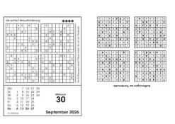 Bassermann, Edition Abreiß-Kalender-Sudokukalender 2026. Der beliebte Abreißkalender mit 800 Zahlenrätseln